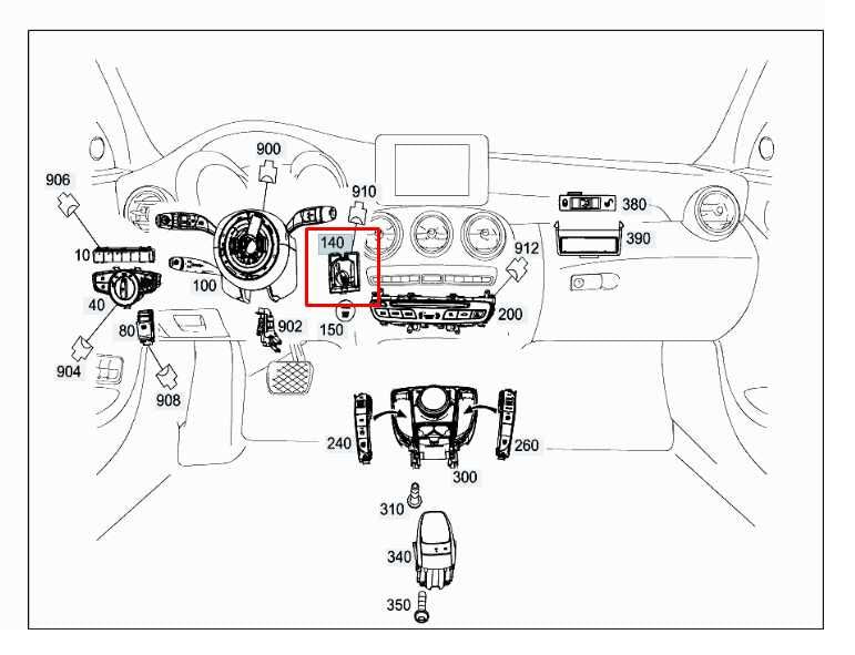 2015-18 Mercedes-Benz C300 4Matic Ignition Switch w/ Fob Key Keyless Transmitter1