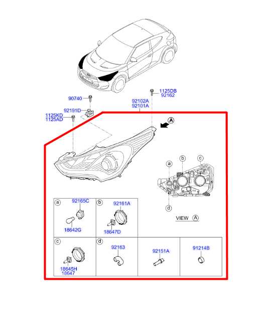 2011-2017 Hyundai Veloster 1.6L FWD Front Driver Left Side Headlight Lamp *ReaD* - Alshned Auto Parts