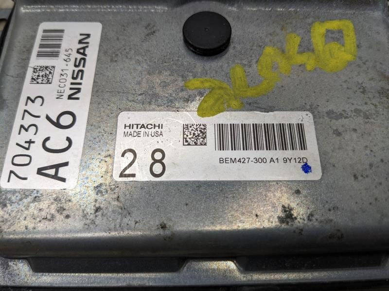 17-20 Nissan Murano 3.5L Engine Computer Control Module ECU ECM 23703-9DE0A OEM - Alshned Auto Parts
