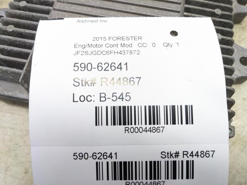 2015 Subaru Forester Engine Control Module ECU ECM 22765AG971 OEM7