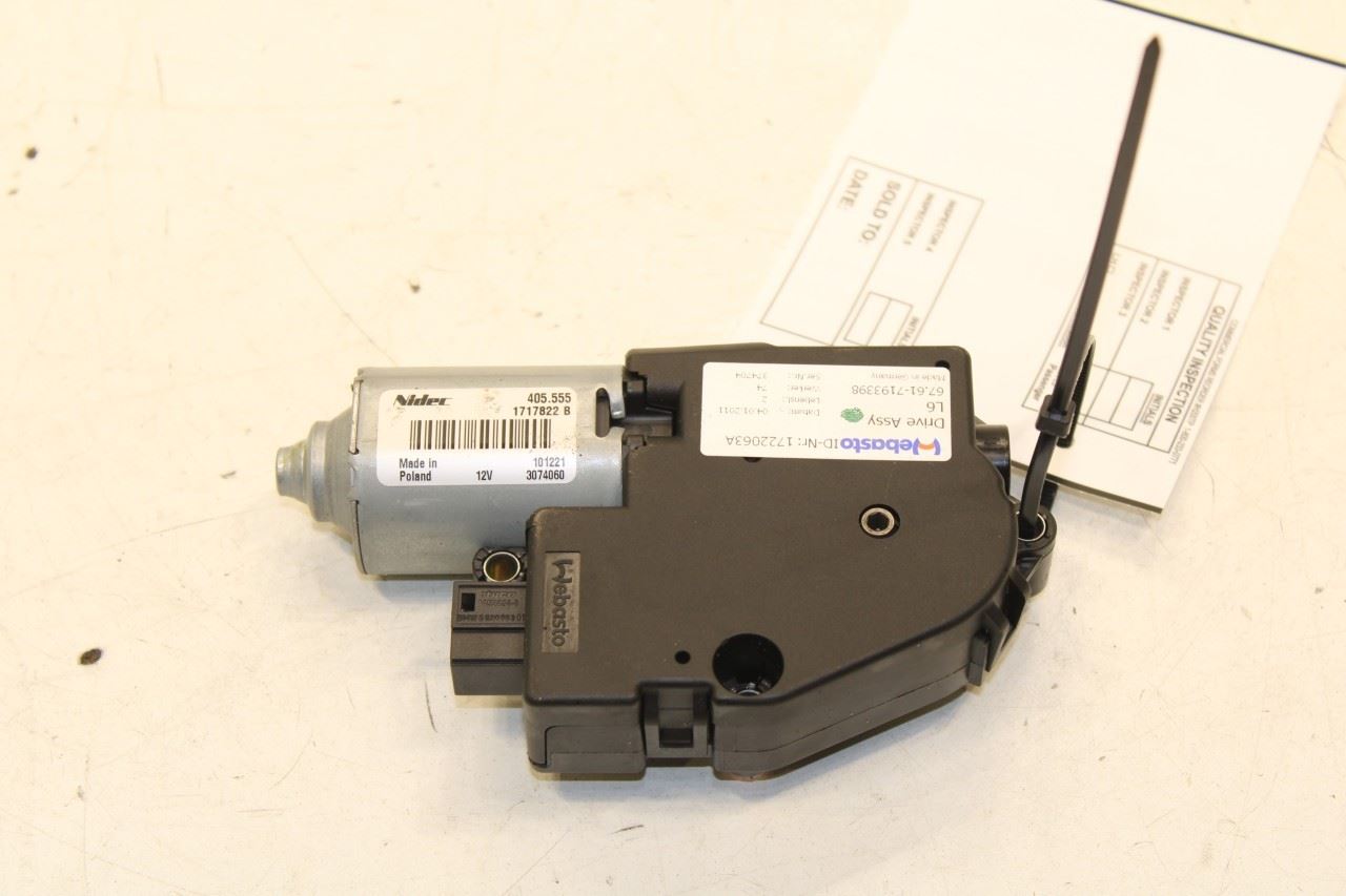 2010-2015 BMW 750Li xDrive Sunroof Sun Roof Motor 67617316535 OEM - Alshned Auto Parts