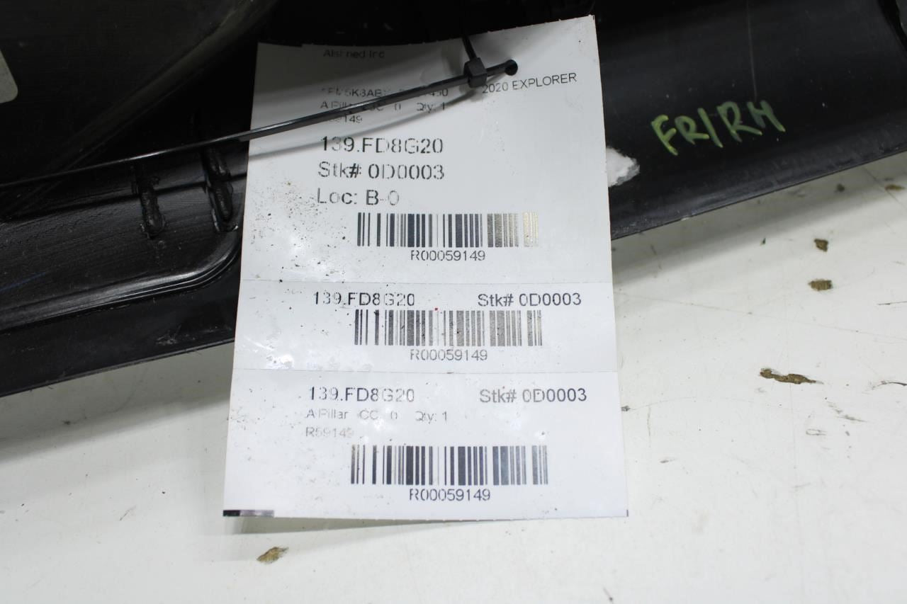 20-24 Ford Explorer FR RH Windshield A-Pillar Trim Cover LB5B-S019A18-AD *ReaD* - Alshned Auto Parts