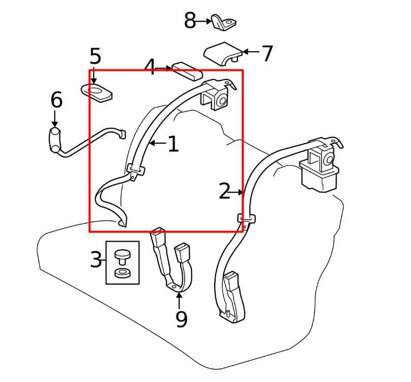 2007-11 Toyota Camry LE 2.5L Rear Left or Right Side 2nd Row Seat Belt Retractor - Alshned Auto Parts