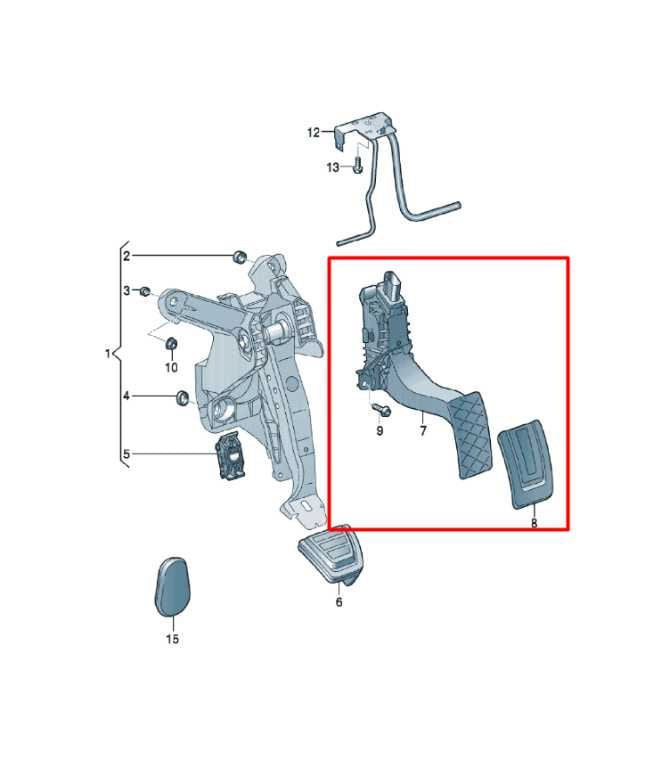 2018 Volkswagen Atlas S 3.6L Accelerator Throttle Gas Pedal Sensor 5Q1-723-503-J - Alshned Auto Parts
