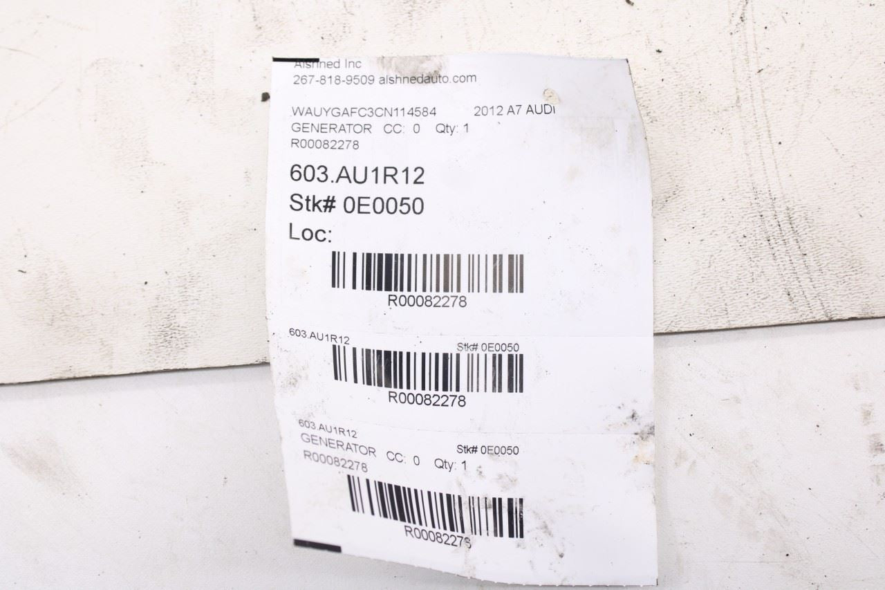 12-2015 Audi A7 Premium 3.0L Alternator 14V 180A Engine Generator 06E903018G OEM9