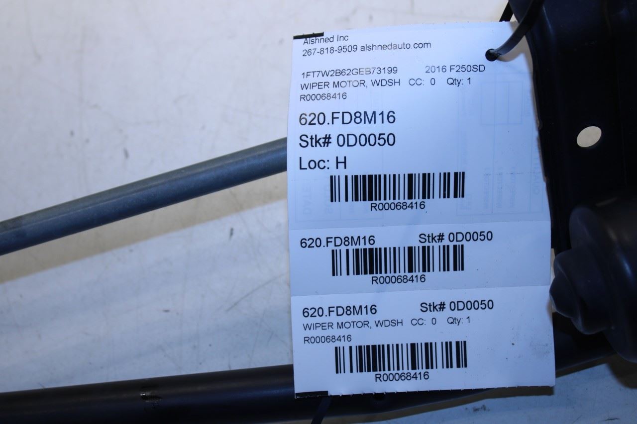 2011-2016 Ford F250 Lariat Crew Cab Front Wiper Transmission Linkage w/ Motor - Alshned Auto Parts
