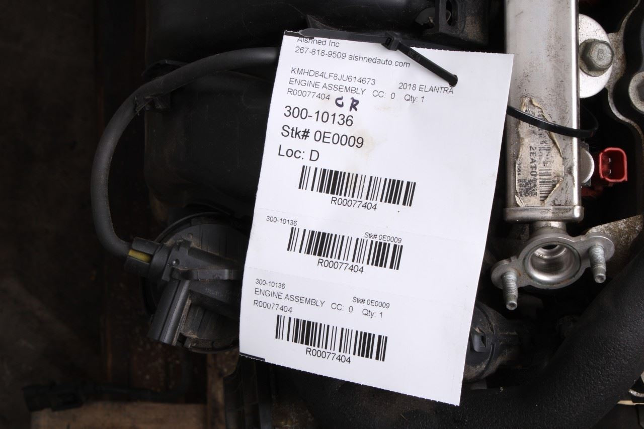 17-19 Hyundai Elantra 2L AT Engine Motor VIN F 8th digit Sedan Korea 93K *ReaD* - Alshned Auto Parts