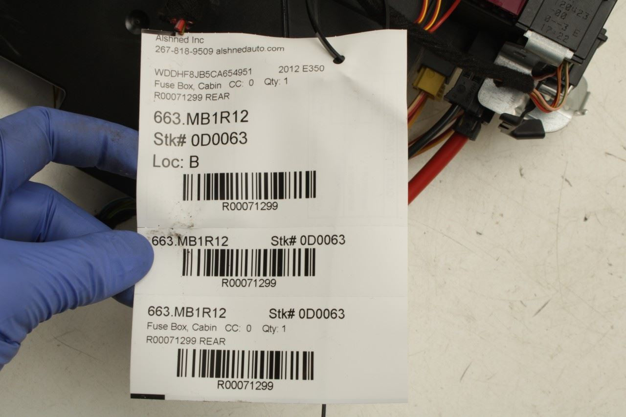 10-16 Mercedes-Benz E350 Sport 4Matic Rear SAM Fuse Relay Junction Block Module - Alshned Auto Parts