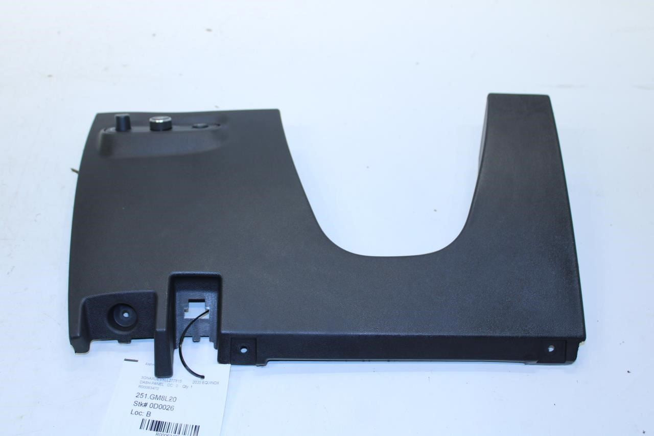 2018-24 Chevrolet Left Dash Knee Bolster Trim Panel w/ Headlamp Switch 84492068 - Alshned Auto Parts