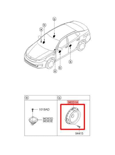 2016-2020 Kia Optima LX 2.4L Front Driver Left Side Door Speaker 96330-D4000 OEM - Alshned Auto Parts
