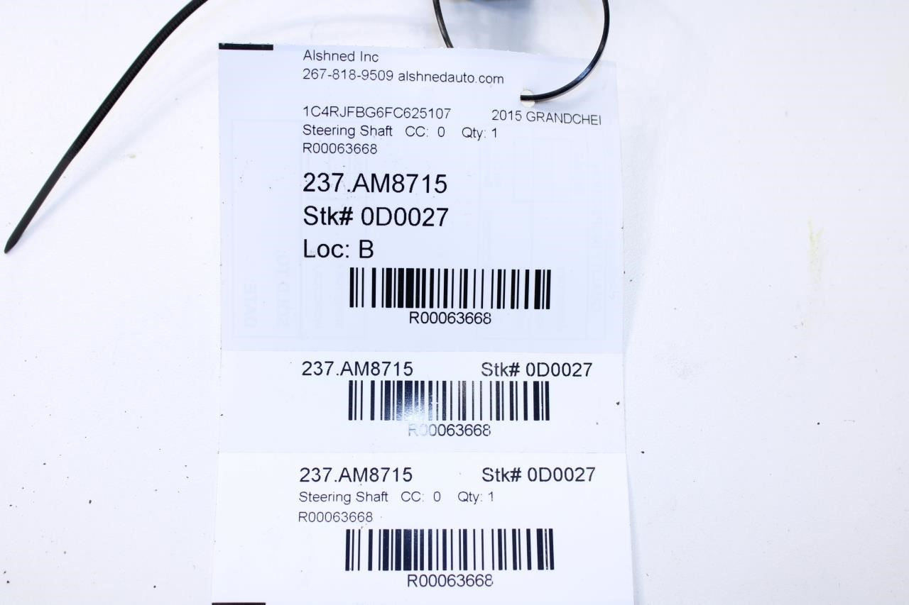 11-15 Jeep Grand Cherokee Steering Column Intermediate Lower Shaft 5057539AE OEM - Alshned Auto Parts