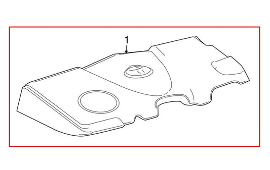 2018-2024 Toyota Camry Engine Appearance Motor Cover 12601-F0010 OEM - Alshned Auto Parts
