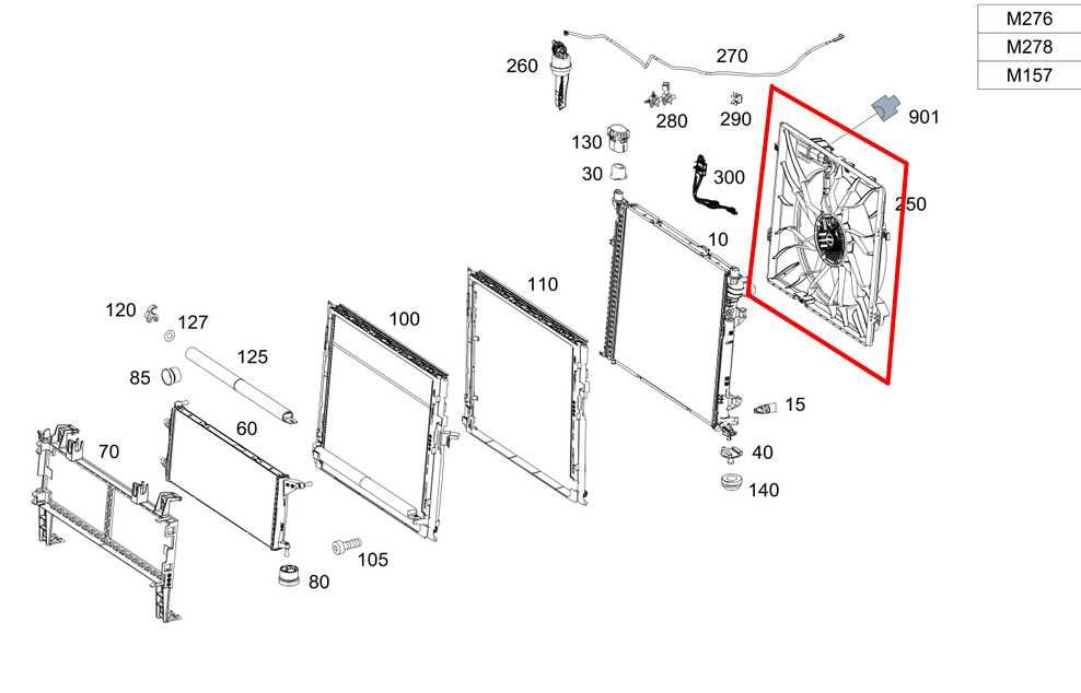 2012-15 Mercedes-Benz ML350 3.5L RWD Radiator Cooling Fan Motor Assembly *ReaD* - Alshned Auto Parts