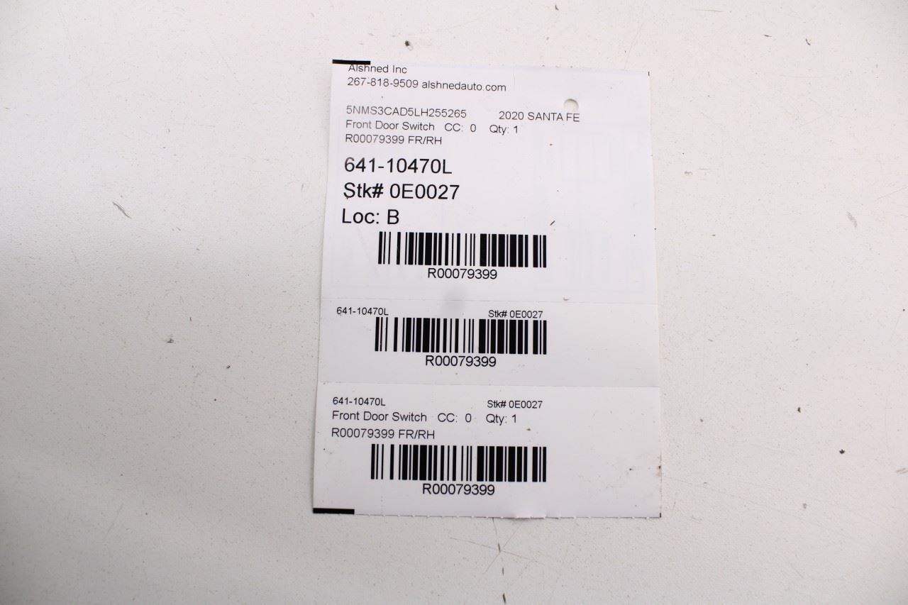 19-23 Hyundai Santa Fe SEL Front Right Door Power Window Switch 93576-S1100NNB - Alshned Auto Parts