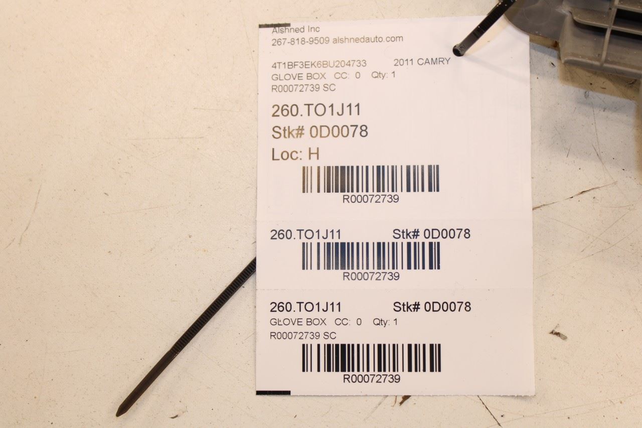 2007-2011 Toyota Camry LE Glove Box Storage Compartment 55303-06041-B1 OEM - Alshned Auto Parts