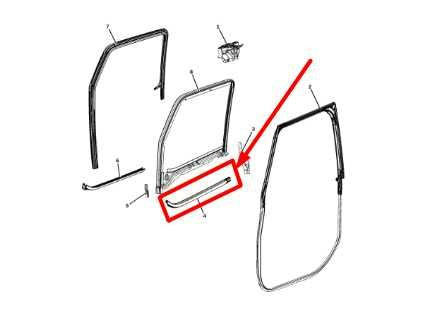 2020-2024 Jeep Gladiator Front Right Door Belt Outer Weatherstrip 68271674AD OEM - Alshned Auto Parts