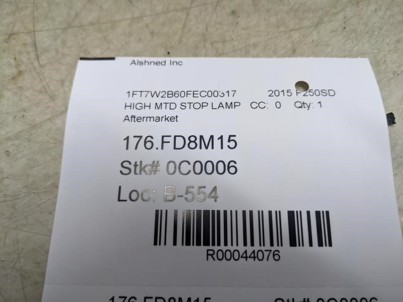 2009-2016 Ford F250SD High Mounted Stop Light Lamp 18420457 Aftermarket - Alshned Auto Parts