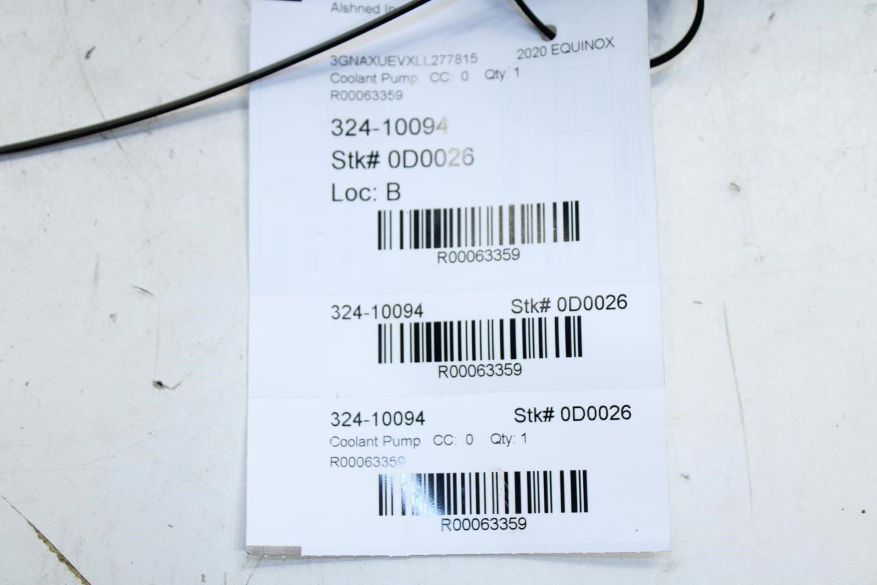 2018-24 Chevrolet Equinox LT 1.5L Radiator Cooling Auxiliary Water Pump 23463177 - Alshned Auto Parts