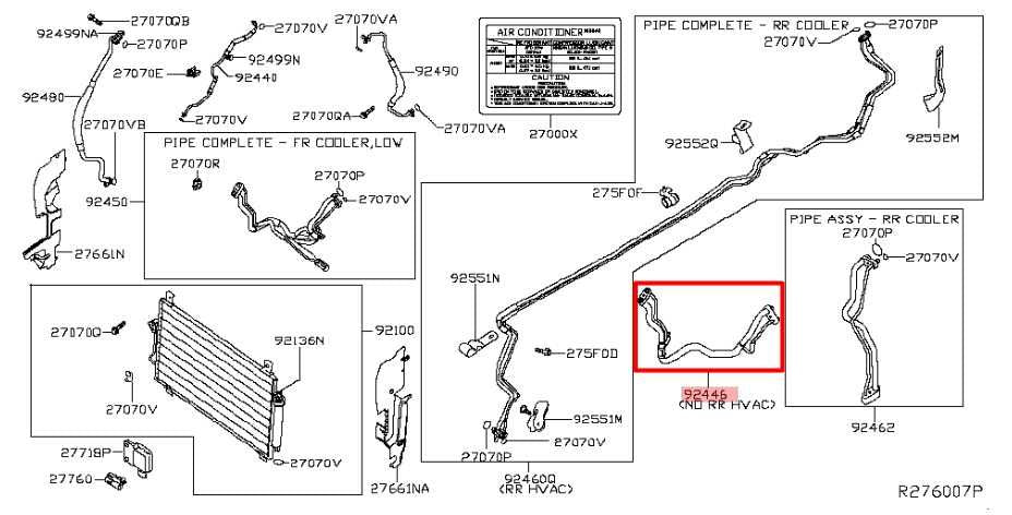 2017-2020 Infiniti QX60 3.5L FWD AC Air Condenser To Tank Pipe Line Tube Hose - Alshned Auto Parts