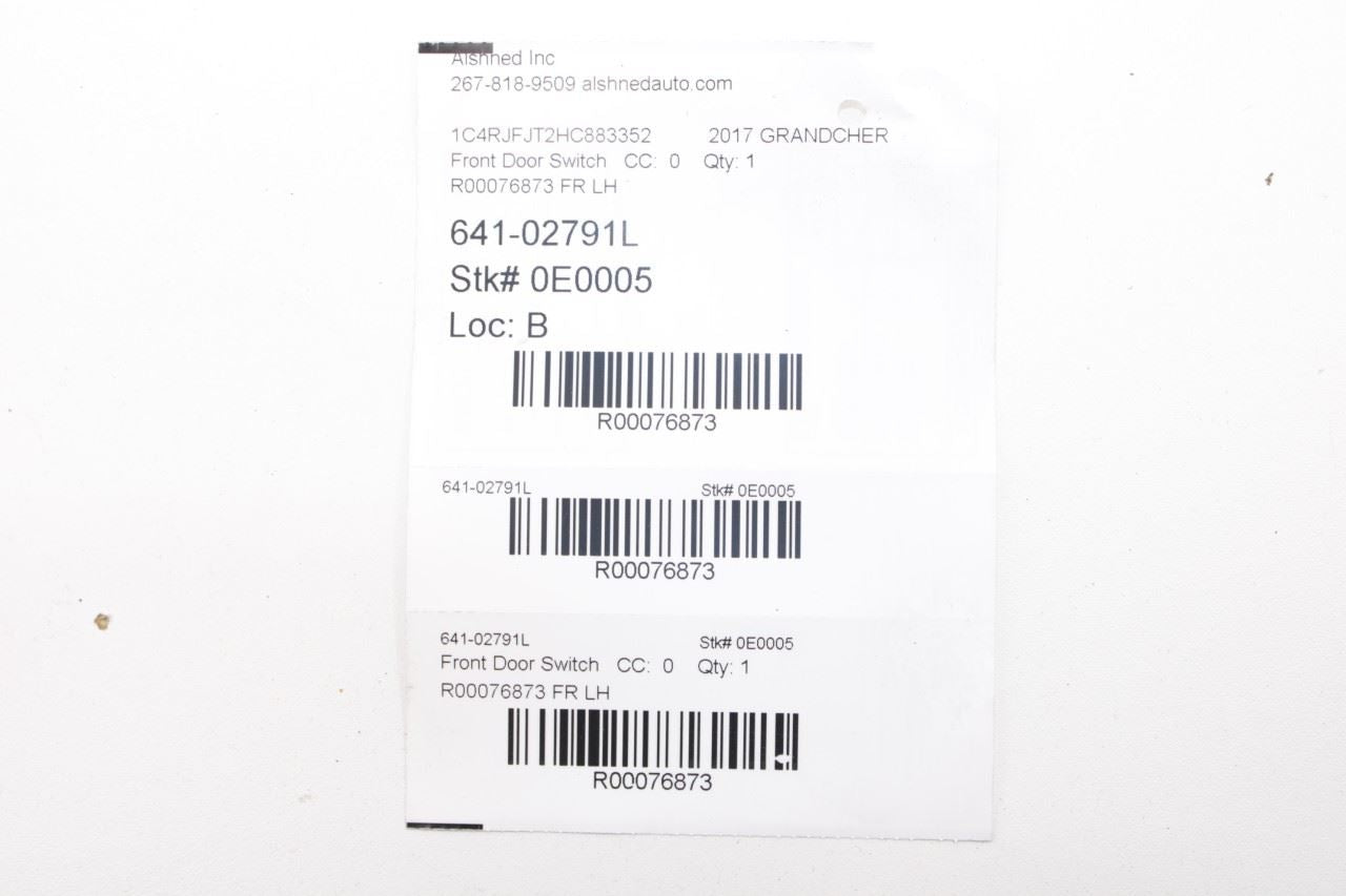 2017-2022 Jeep Grand Cherokee Summit Front Left Door Master Power Window Switch - Alshned Auto Parts