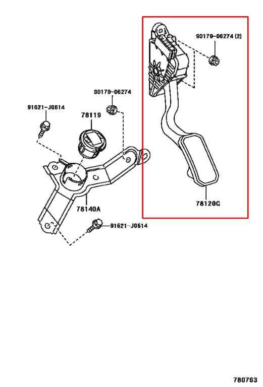 2007-2009 Lexus RX350 3.5L Accelerator Throttle Gas Pedal Sensor 78120-48090 OEM1