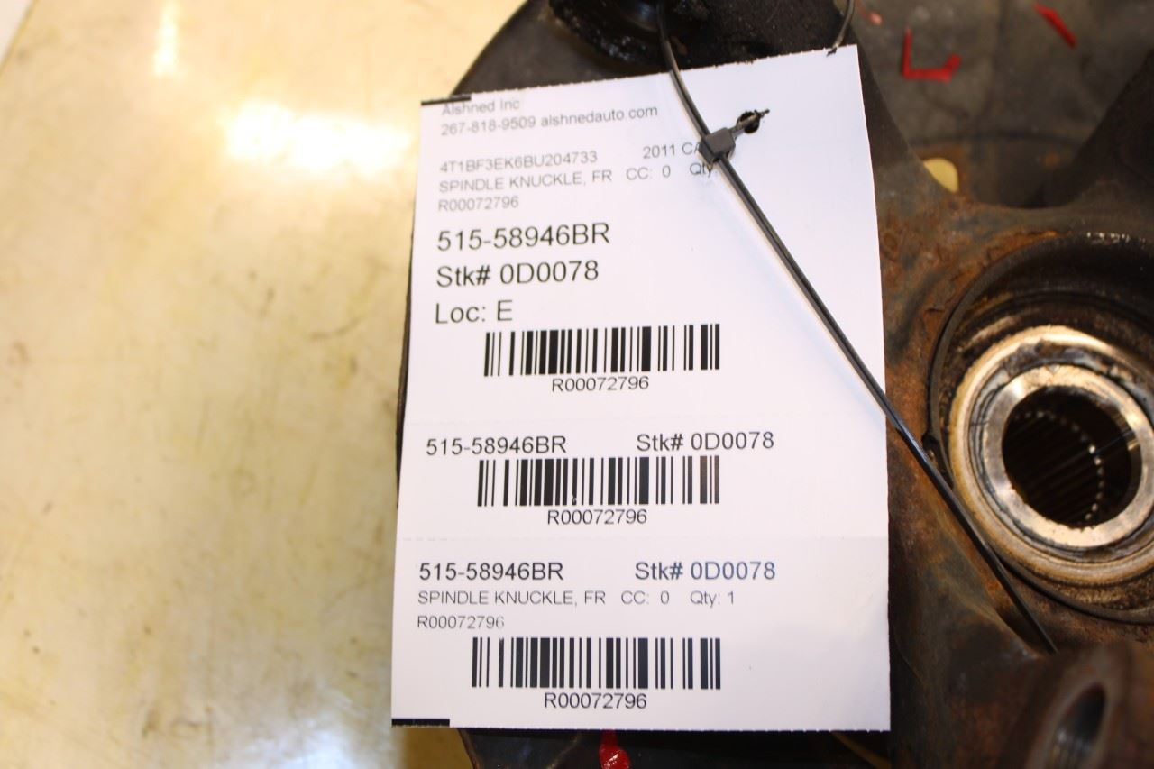 03-17 Toyota Camry LE Front Right Passenger Side Spindle Knuckle Hub 43211-AA010 - Alshned Auto Parts