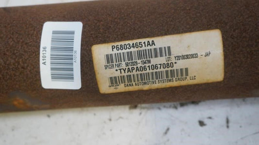 2009-2012 Ram 1500 5.7L 4WD Rear Drive Shaft Propeller 68034651AA OEM - Alshned Auto Parts
