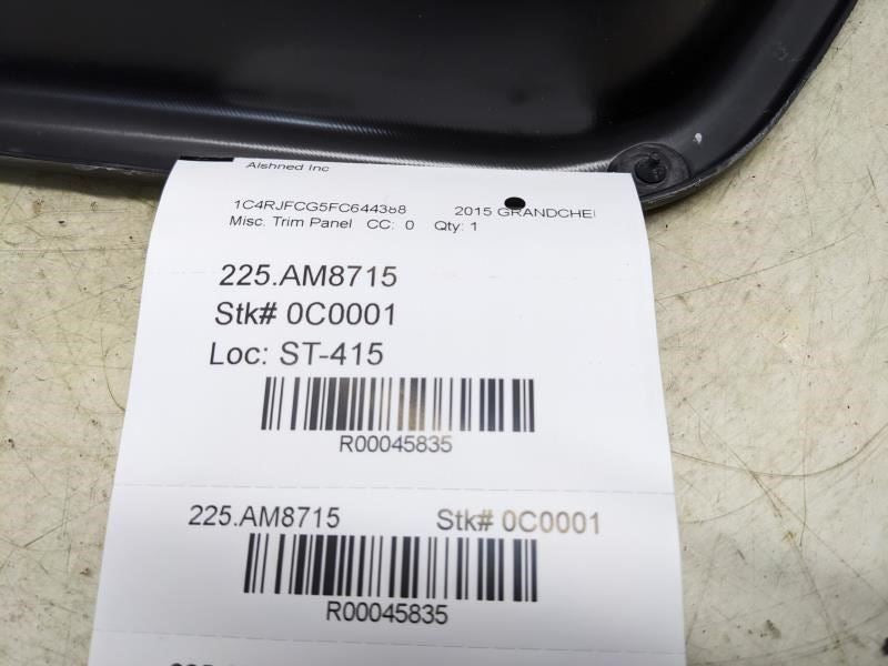 2015 Jeep Grand Cherokee Trunk RH Storage Box Compartment Tray 68184086AB OEM - Alshned Auto Parts