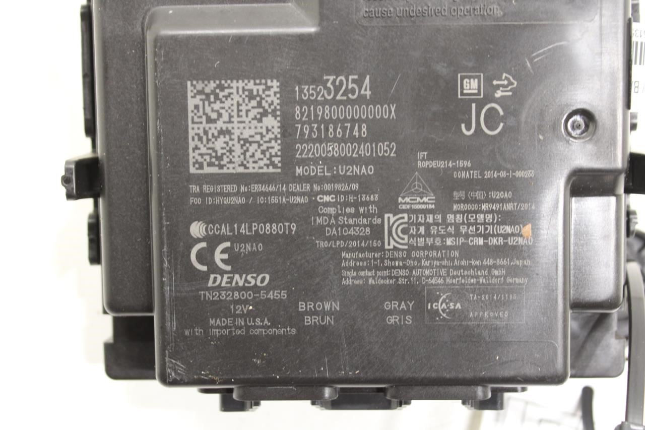 2019-21 Chevrolet Equinox LT 1.5L Rear Keyless Entry Control Module 13523254 OEM - Alshned Auto Parts