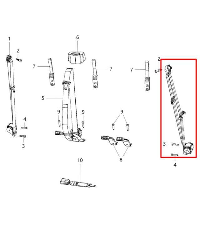13-19 Ram 1500 Laramie Crew Cab Rear Driver LH Side 2nd Row Seat Belt Retractor - Alshned Auto Parts