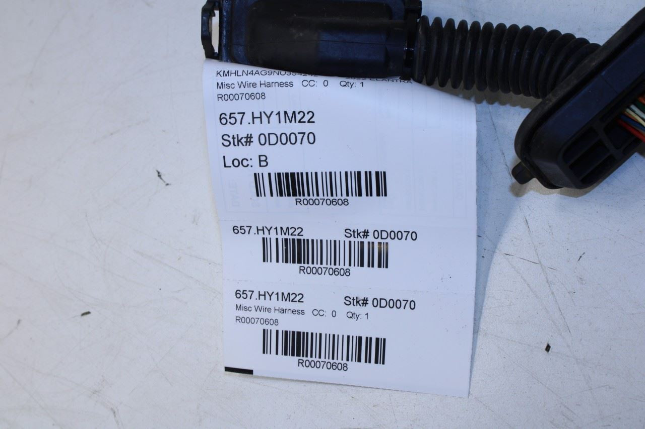 2021-2023 Hyundai Elantra SEL Front Right Side Door Wire Harness 91610-AA021 OEM - Alshned Auto Parts