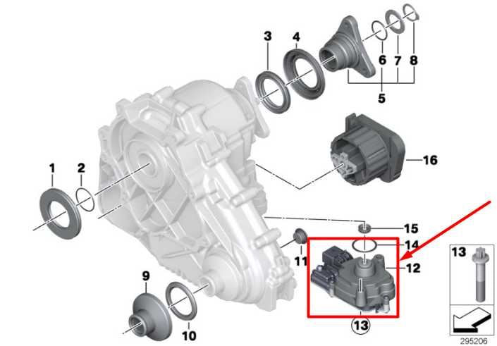 2011-2013 BMW X5 Xdrive35i Transfer Case Actuator Motor 27607635636 OEM - Alshned Auto Parts