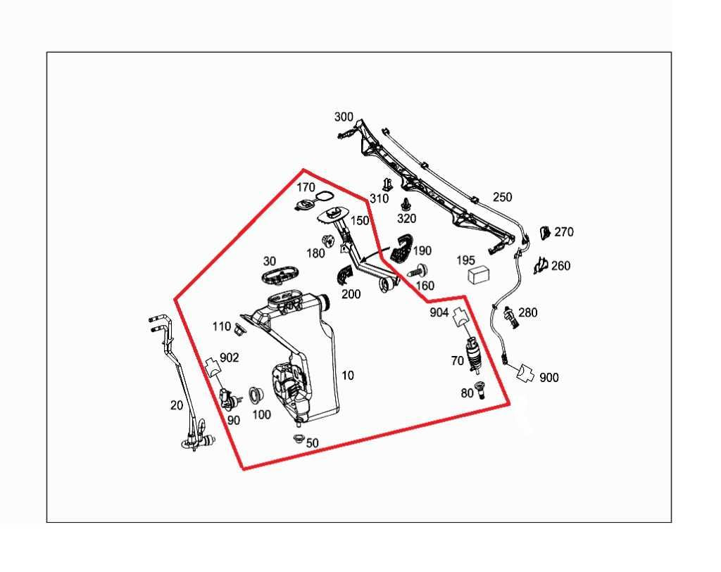 2015-2023 Mercedes-Benz C300 4Matic Front Windshield Washer Reservoir 2058690220 - Alshned Auto Parts