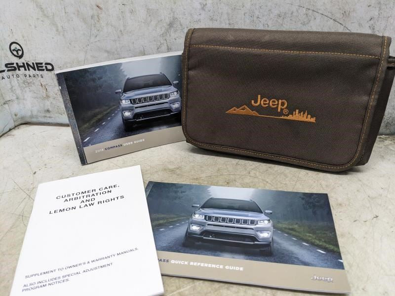 2018 Jeep Compass User Guide Set with Case 18MP-926-AA OEM - Alshned Auto Parts