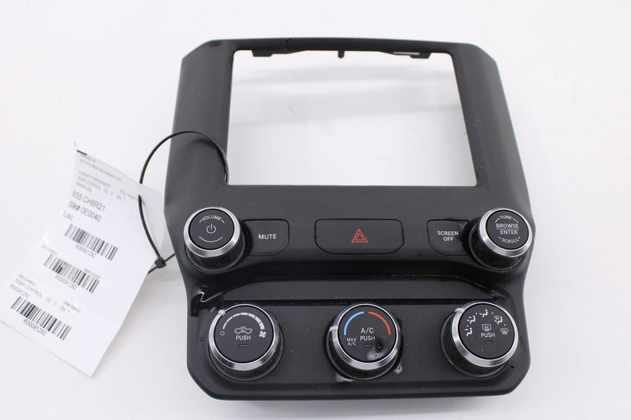 2019-2024 RAM 1500 Big Horn HVAC AC Heater Temperature Climate Control Panel0