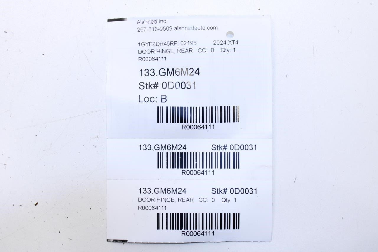 2019-2024 Cadillac XT4 Premium Rear Left Door Hinge Upper and Lower 13590931 OEM - Alshned Auto Parts