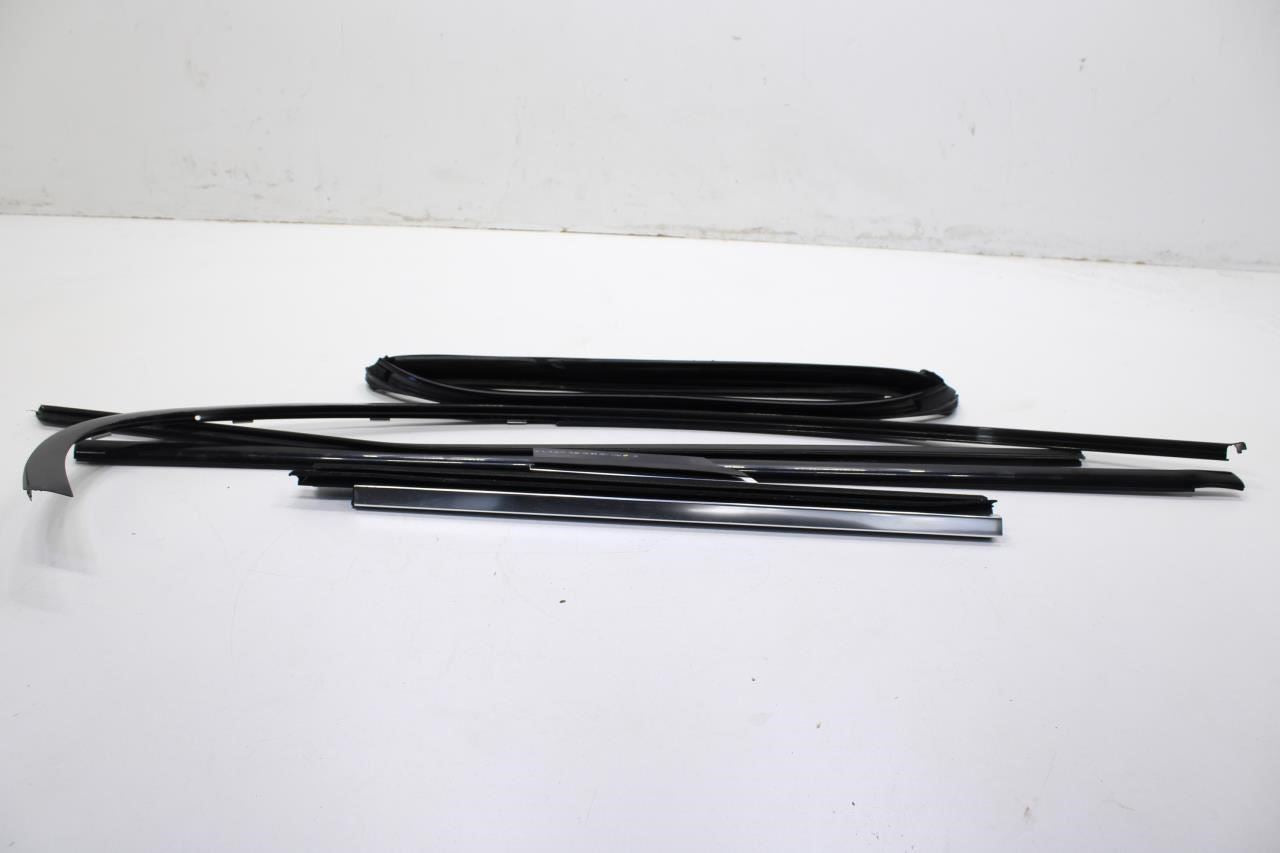 10-15 BMW 750i xDrive Rear RH Door Run Channel Belt Outer Inner Molding Seal Set - Alshned Auto Parts