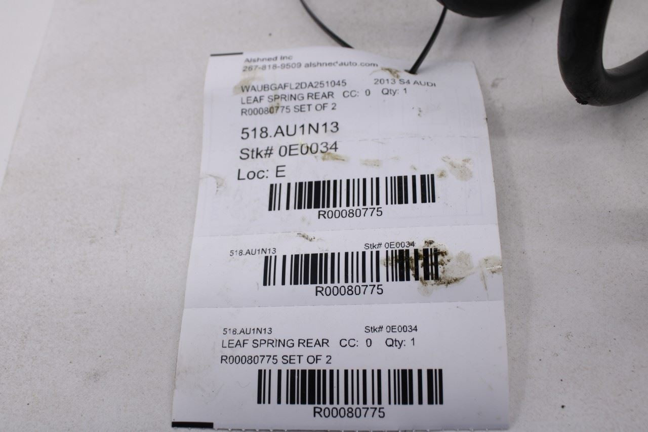 2010-16 Audi S4 Premium Plus AWD Rear Right and Left Coil Spring 8K0-511-115-HB - Alshned Auto Parts