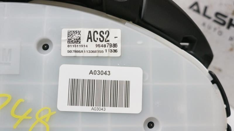 2012 Chevrolet Cruze Speedometer Gauge Instrument Cluster 119K Mileage 95487986 - Alshned Auto Parts
