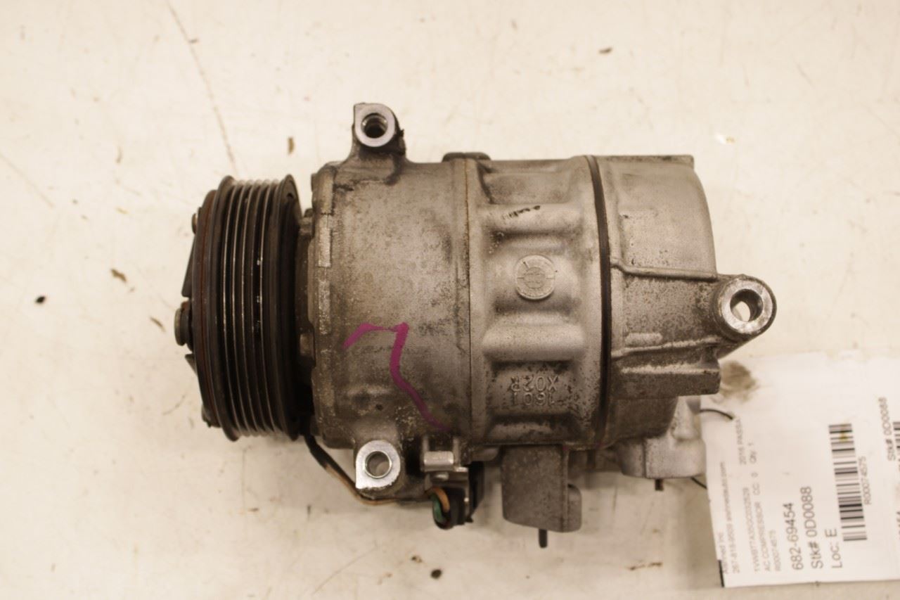 2016-2017 Volkswagen Passat SE 1.8L AC Air Conditioner Compressor 1K0-820-808-H - Alshned Auto Parts