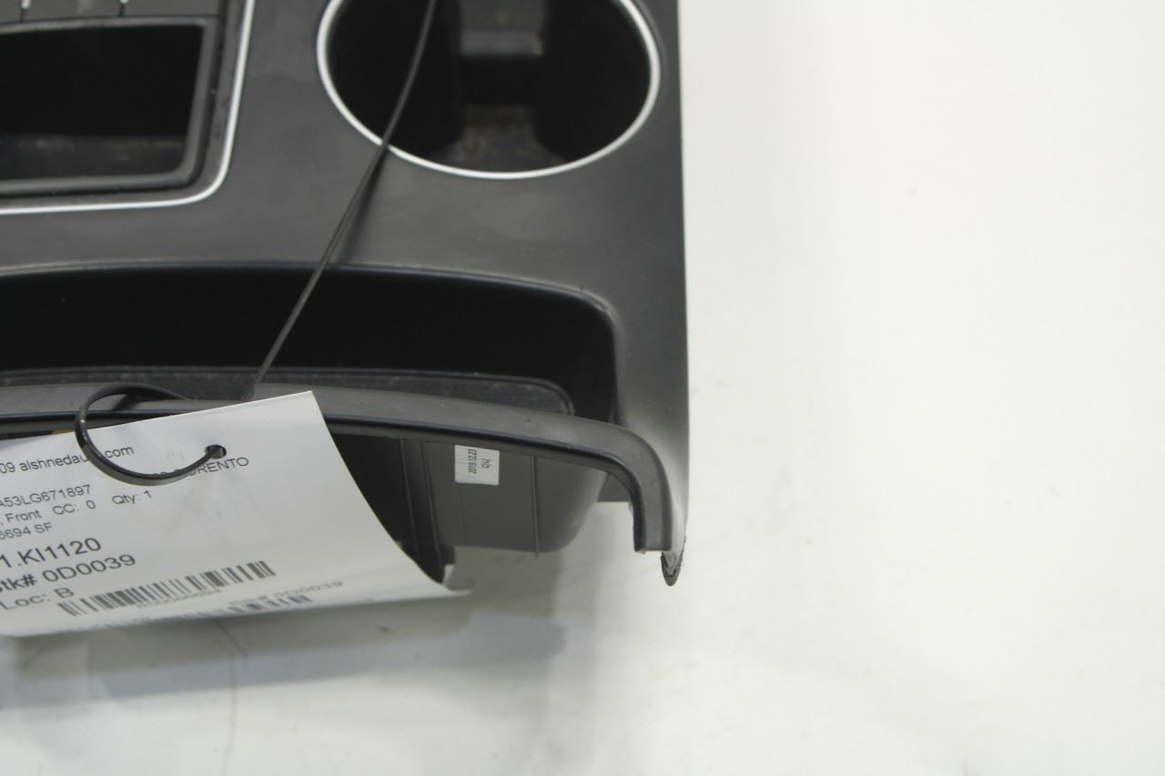 16-20 Kia Sorento LX Console Shifter Trim Bezel w/ Cup Holder 84650-C6000WK - Alshned Auto Parts