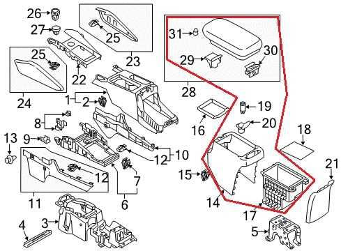 21-25 Mitsubishi Outlander Sport Center Console Armrest Storage Box 8011B160XA - Alshned Auto Parts