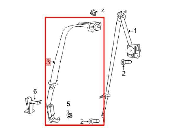 2019-23 Dodge Charger GT Rear Center 2nd Row Seat Belt Retractor w/ Belt Buckle - Alshned Auto Parts