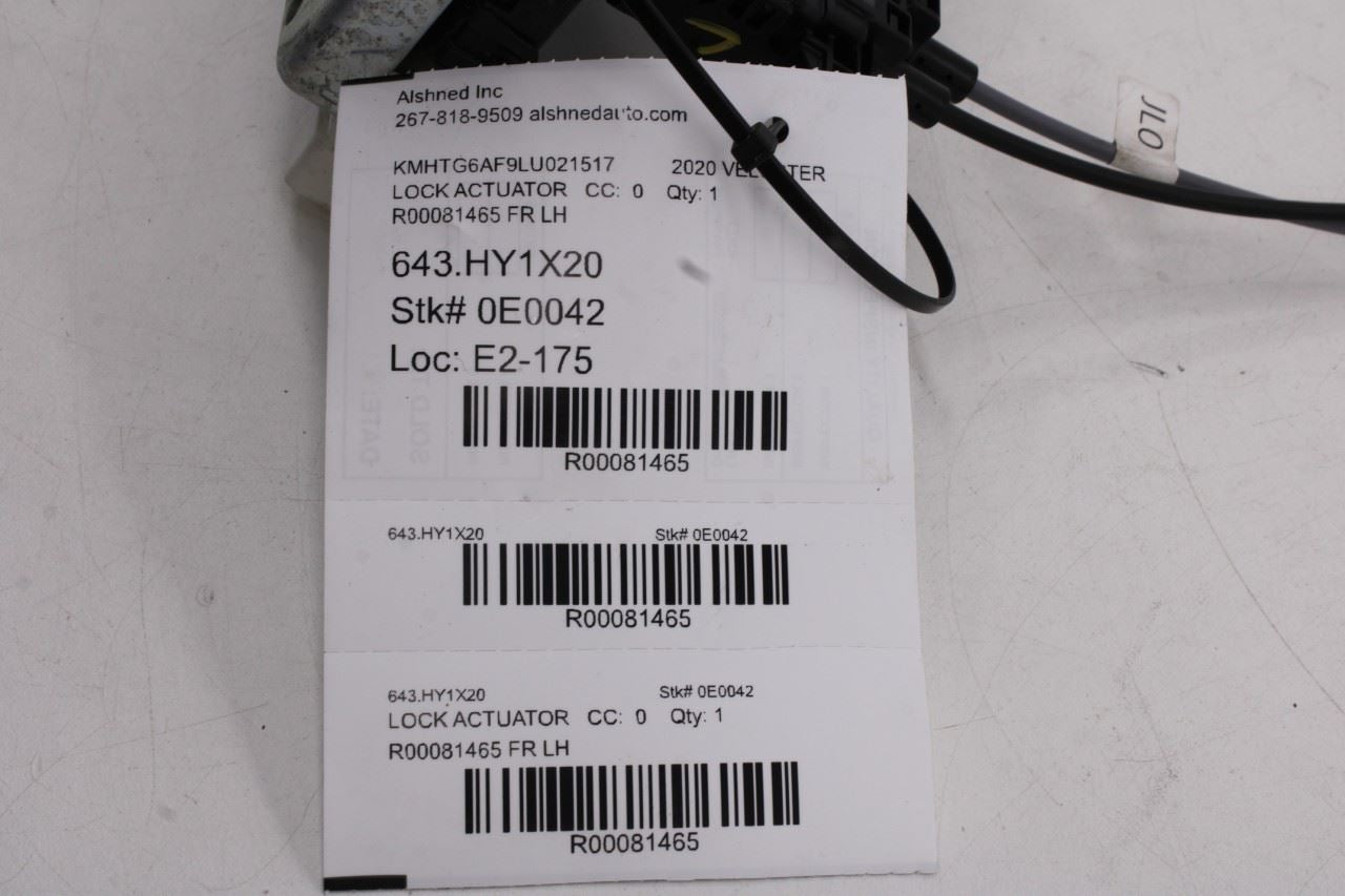 2019-2021 Hyundai Veloster Front Left Side Door Lock Latch Actuator 81310-J300112