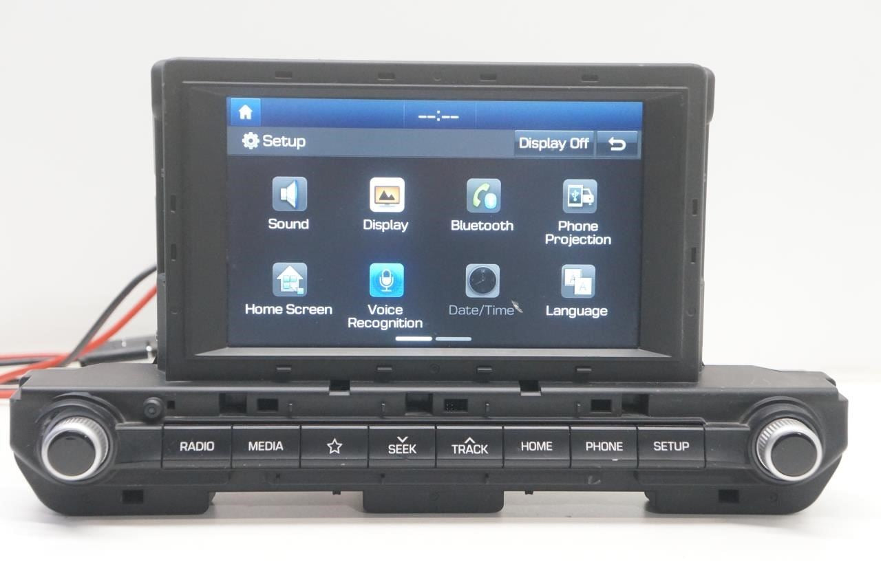 19-20 Hyundai Elantra Radio Faceplate Control w/ Receiver and 7'' Display *ReaD* - Alshned Auto Parts