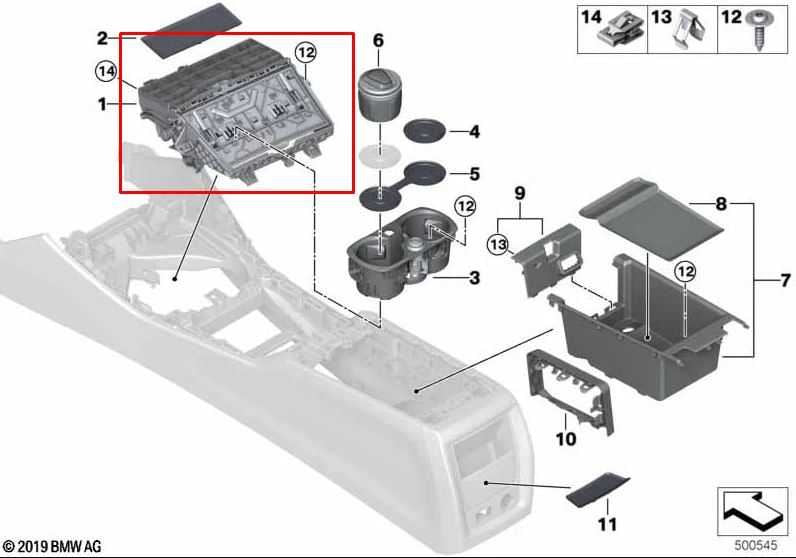 2023-2025 BMW 430i Gran Coupe xDrive Center Console Storage Compartment Tray Box - Alshned Auto Parts