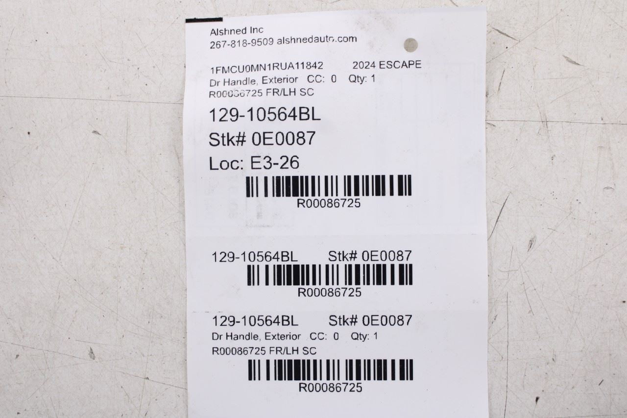 2020-26 Ford Escape ST-Line 1.5L FWD Front Driver Left Side Door Exterior Handle - Alshned Auto Parts