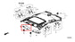 13-14 Acura ILX Hybrid Tech Front Right Sun Visor w/ Mirror 83230-TX6-A81ZA OEM - Alshned Auto Parts