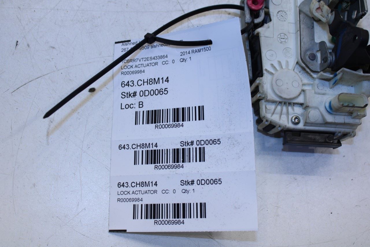 2013-2018 RAM 1500 Crew Cab Laramie Rear Left Door Lock Latch Actuator 4589651AD - Alshned Auto Parts