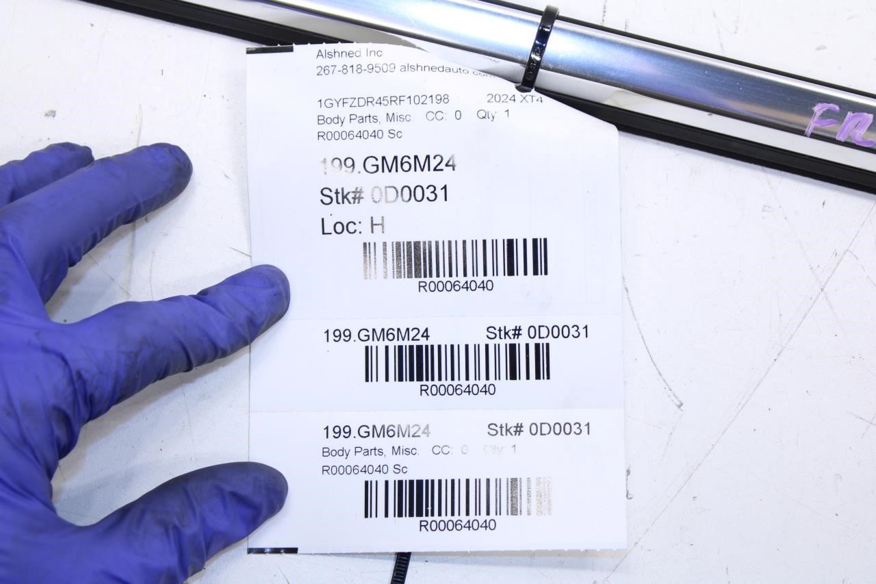 2019-25 Cadillac XT4 Premium Front Left Door Window Belt Outer Molding 84682627 - Alshned Auto Parts